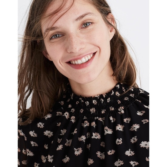 Madewell Mistlight Mockneck Dress Seattle Floral Sz. XL - Picture 5 of 10
